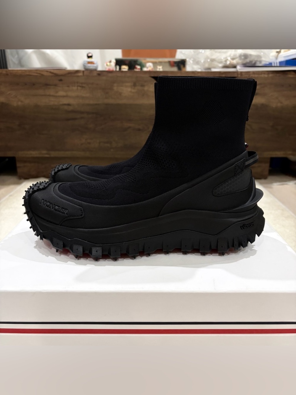 Moncler Trailgrip Knit Sock High Top Sneaker - Picture 3 of 13